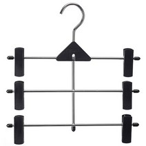 [코멕스] 3단 바지걸이, 1P, 블랙