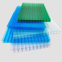 복층렉산 지붕재 복층판 슬레이트 절연제 선스크린, 투명 4MM 두께 2.1m x 6m  1장