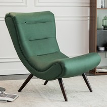 윙체어 소파 네일샵 편한 쇼파 싱글 암체어 인테리어, 다크 그린 싱글