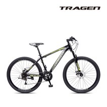 트라젠 TM-27D 27.5인치 21단 MTB자전거, 블랙/옐로우, 완조립배송