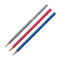 파버카스텔 낱개 연필 B 2001 그립, 레드