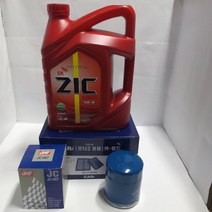 포터-2엔진오일교환3종셋트(에어+오일+엔진오일6리터)
