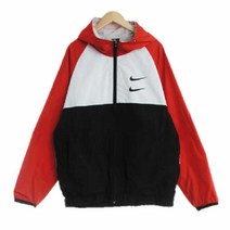 나이키스포츠 블랙화이트 컬러블록 더블스우시후드자켓 남자 M 1737