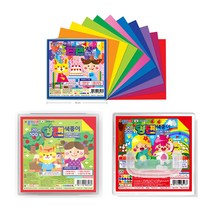 종이나라 색종이 케이스 보관형 양단면 색종이, 01)10색단면케이스1+1