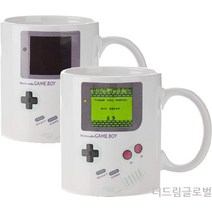 더드림글로벌 뜨거운 물 색깔이 변하는 컵 게임보이 레트로 피시방 선물 머그컵 텀블러 인테리어 소품, 1개, 게임보이컵
