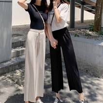 여성 시원한 봄 밴딩팬츠 캐주얼바지 휴가철 패션