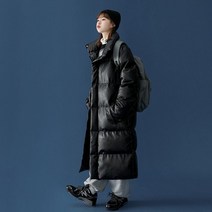 비건 패딩 30대 인조 여성 겨울 에코 레더 롱 점퍼 오버핏 다운