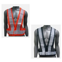 반사 안전 교통정리 신호수조끼 X반도