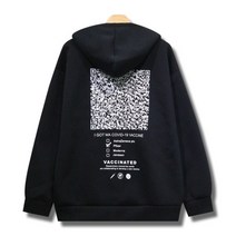 꼰스 큐알 백신 네오프렌 후드티