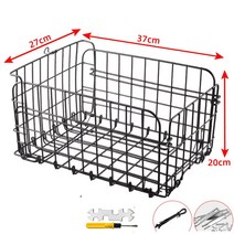 JINGHENG 접이식 뒷좌석 자전거뒷바구니 대용량 수납 바구니, 05접이식 대형 후면 바스켓 전송