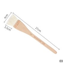 나무 손잡이 염소 머리 페인트 브러쉬 벽에 고품질 다른 크기 수채화 아크릴 유화 학교 미술 용품, 03 03 27x4cm