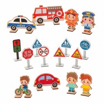 어린이 유아미술 교통안전 표지만 만들기 놀이활동세트, 안전기관