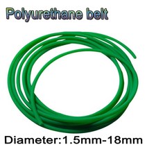 컨베이어 벨트 컨베어 콘베어 콘베이어 롤러 로라 직경 1.5-18mm 녹색 폴리우레탄 컨베이어 벨트 둥근 PU, 15 DIA 18mm_03 5M