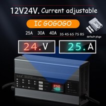 12V 24V 배터리 충전기 40A 30A 14.6V 29.2V RV 지게차 스크러버 이온 Lifepo4 산 리드 4S 8S 7S, 02 24V 7S Li-ion 29.4V_01 25A