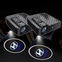 2세대 레이져 센서형 도어로고라이트 도어빔 자동차 익스테리어 무드등, 1세트(본체2개)_555 테슬라