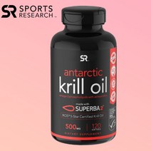 스포츠리서치 남극 크릴 오일 SUPERBA2 아스타잔틴 함유 500mg 소프트젤 120정, 2. 120정 x 2개 (1+1 할인)