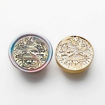 실링왁스세트 크리스마스 스탬프 빈티지 무지개 포토 헤드 인감 스탬프 왁스 DIY 빈티지 공예 봉투 결혼식, 24 24
