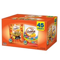 Pepperidge Farm Goldfish Variety Pack 0.9oz 페퍼리지팜 골드 피쉬 버라이어티 26g 45봉 1.1kg 1팩, 1g, 1box