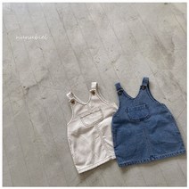 [비니블리 0106] 누누비엘 미니핀데님원피스