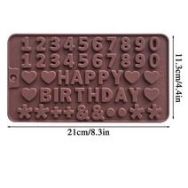 마들렌틀 휘낭시에틀 심장 초콜릿 금형 번호 다이아몬드 사랑 모양 실리콘 웨딩 사탕 베이킹 금형 편지 장식 케이크 3d 금형 케이크 도구, 숫자