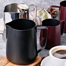 테프론코팅 온도계 우유 스팀피쳐 밀크저그, 02-바리스타 밀크저그 350