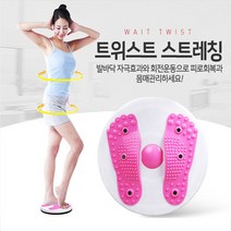 제이와이홀딩스 가정용 회전 발지압 운동기구 허리 스트레칭, 퍼플