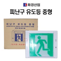 LED식 피난구 유도등 중형 벽부형 단면 화경산업, 1개