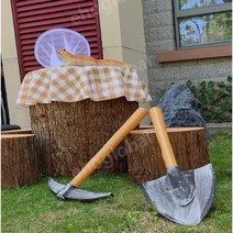 통나무의자 절단목 스툴 받침 공원 의자 인테리어 장식 예술 소품 천연 전나무 가공 장식품, 지름35cmX높이30cm