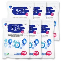 1kg x 6개 LG 엘지 식기세척기 연수장치 보충용 한주본소금 전용 정제소금, 6봉