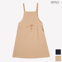 스파오 QR 린넨 오버롤 원피스 SPOW937G92