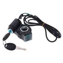 2020 전기 자전거 하프 손목 스로틀 그립 핸들 표시기/잠금 키 노크 트위스트 LED 디스플레이, 02 as pic