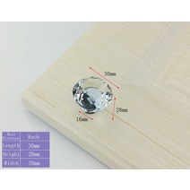클리어 옐로우 블루 핑크 손잡이 크리스탈 유리 다이아몬드 가구 서랍 문 옷장 주방 캐비닛 찬장 당겨, 01 Clear