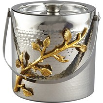 Elegance Golden Vine 아이스 버킷 15.9cm6.25인치 실버/골드, 한개옵션1