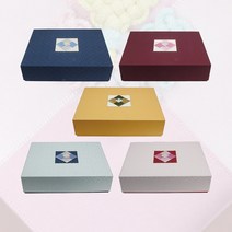 함지마을 한지 한복상자 / 고급 한지 예단상자, 소라색