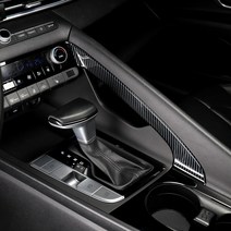 유투카 아반떼 튜닝 용품 기어라인 커버 카본 몰딩 드레스업, 전자식 파킹 타입_기어라인 커버 1P