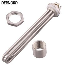 무시동히터 차량용히터 Dernord 침수 발열체 물 인스턴트 전기 물 탱크 1.5 bsp dn40 220v380v 3kw 4.5kw 6kw 9kw 12kw, 380v, 검은색