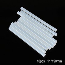 글루건 심 총 핫멜트 글루 스틱 11x190mm 무독성 DIY 10 개 건 공예용, 01 10 pcs  11mmx190mm