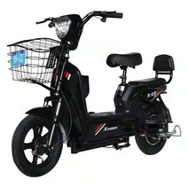 전기 자전거 배달 출근 2인승 12A 48V 스쿠터 자토바이 배터리 전동 65km주행, 48v 12a  블랙