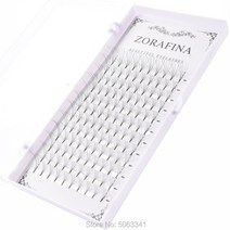ZORAFINA 5D 인조 속눈썹 개별 속눈썹 인조, 02 D_01 0.07mm_06 13mm