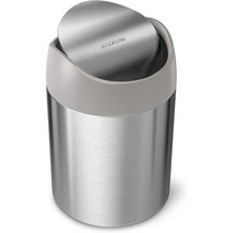 Simplehuman 심플휴먼 휴지 쓰레기 통 스테인레스 스틸 미니 캔 1.5L546474 L5