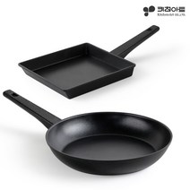 에코A 팬 시리즈 2종세트, 에코A) 사각팬20x23+궁중팬28