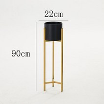 북유럽 스타일 식물 스탠드 발코니 선반 야외 가구 식물 녹색 다육이 철 아트 랙 심플한 바닥 조명, 03 Black single layer_01 60cm
