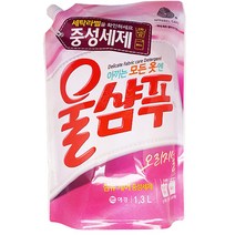 울샴푸 이지워시 중성세제 리필, 1.3L, 4개