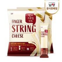 [남양유업] 드빈치 자연치즈100% 핑거스트링치즈 200gx2개 20입, 200g, 2개