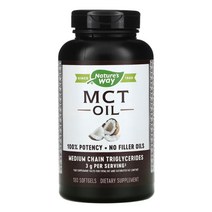 네이쳐스웨이 올가닉 MCT Oil 케톤 식이 오일 180 소프트젤, 887ml