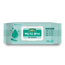 디펜드 매일쓰는 물티슈 캡형 70매, 3팩