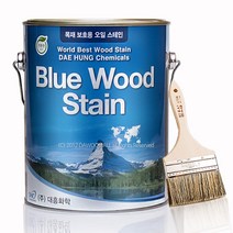 오일스테인 3.5L 방부목 친환경 페인트 목재용 데크 페인트 평붓 증정, 자단