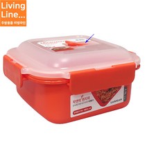 Living 락앤락 전자레인지 내열 용기 1100ml 렌지락 스팀홀 4면결착형 마이크로웨이브, LMN105, [ 1개 ]