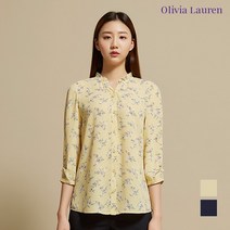 올리비아로렌 플라워 프린트 블라우스 VOCNLWM3271