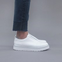 뉴마틴 끈없는 가죽 스판 남자 키높이 스니커즈 단화 슬립온